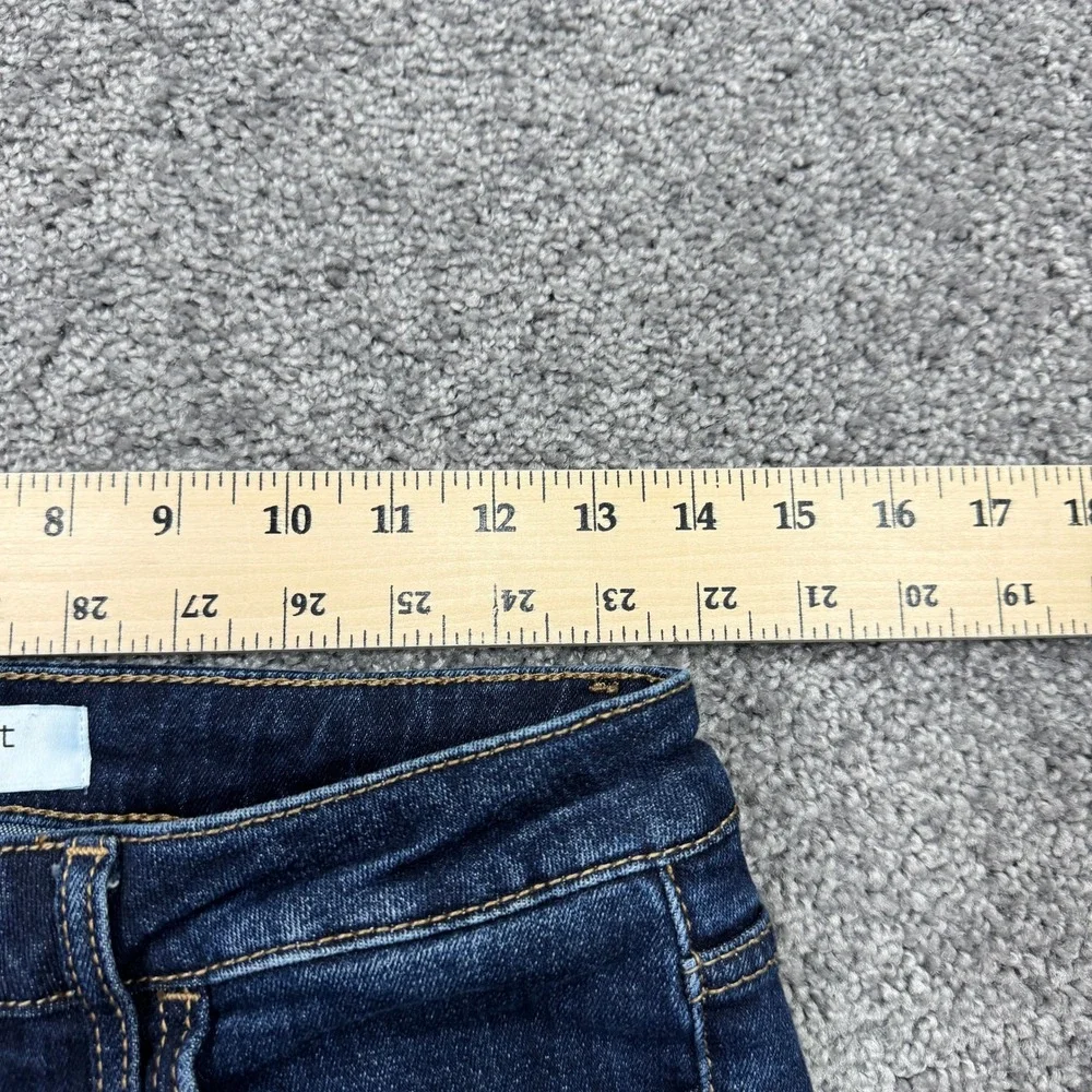 Lovervet Vervet Jeans Womens 29/9 Blue Slim Straight Stretch Dark Wash Preppy - Picture 3 of 7